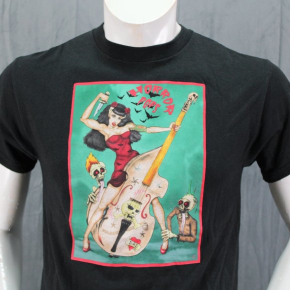 Horror Pops Shirt - Patrica Day and Zombie Graphics - Men's Small - Picture 2 of 7